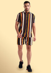 Rainbow Rhythms Half Sleeve Co-Ords Set